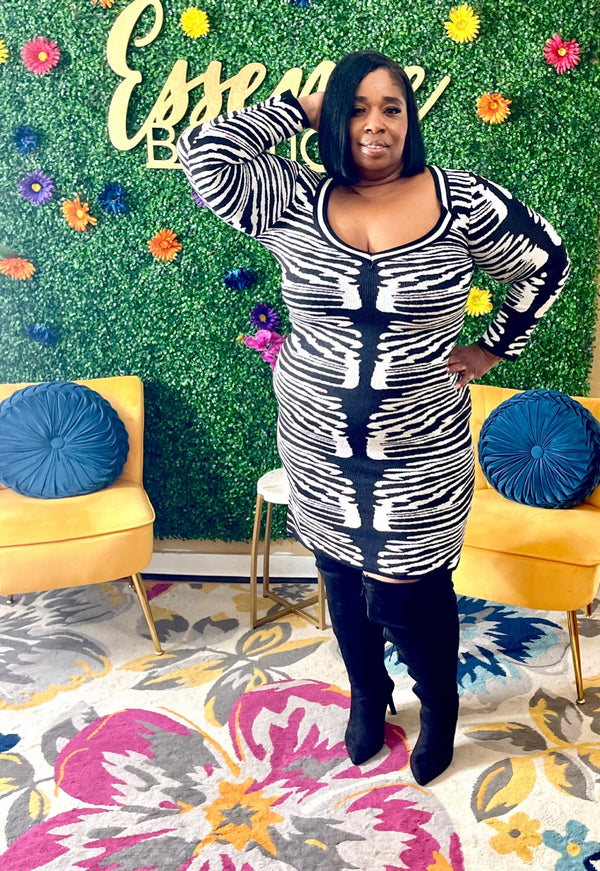 Zebra Luxe Dress