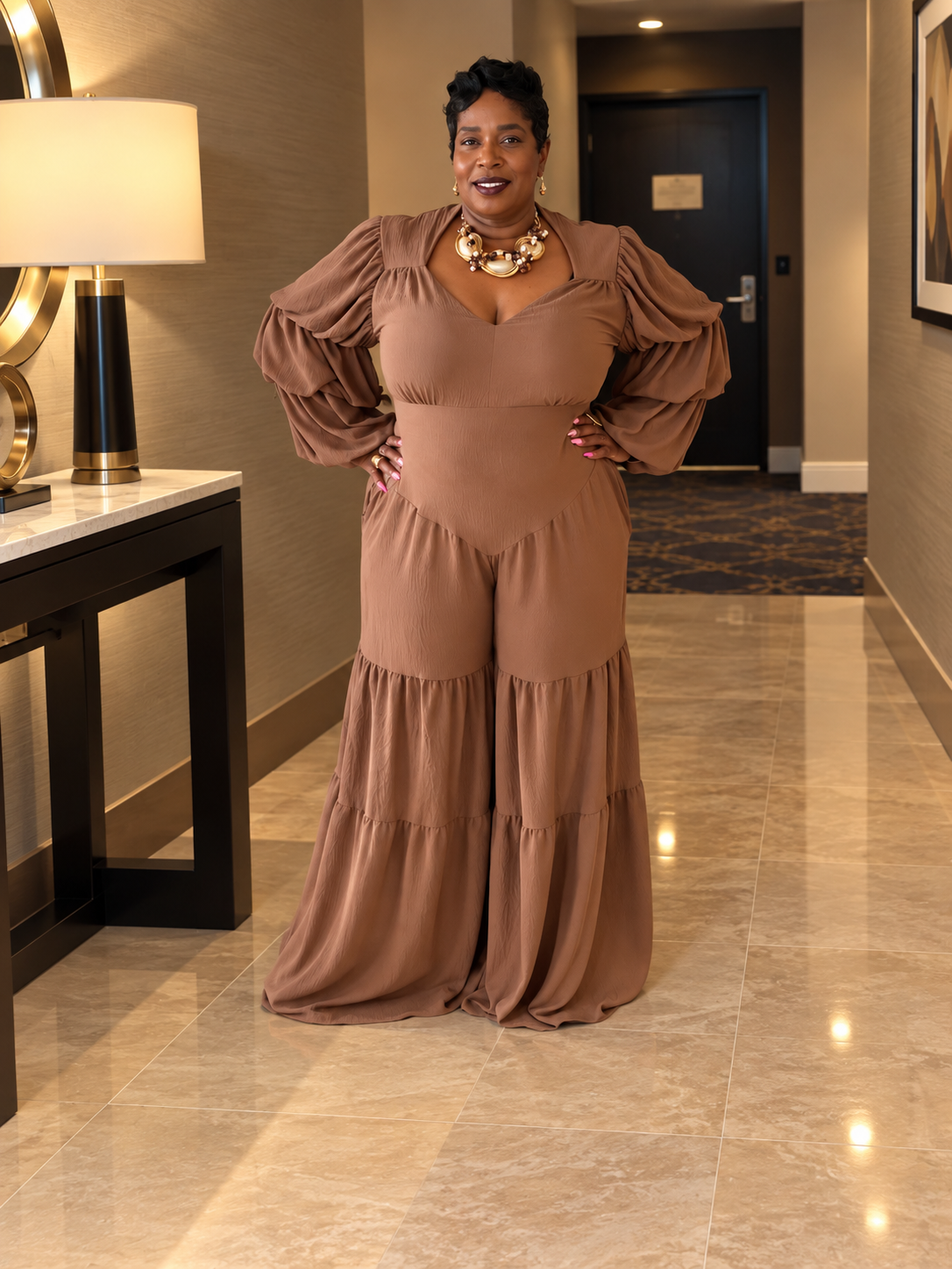 The Mocha Royale Jumpsuit